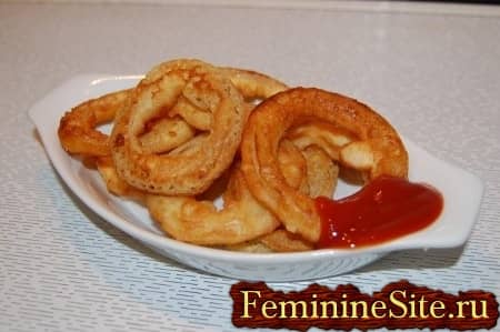 Луковые кольца – рецепт картинки Луковые кольца – рецепт картинки